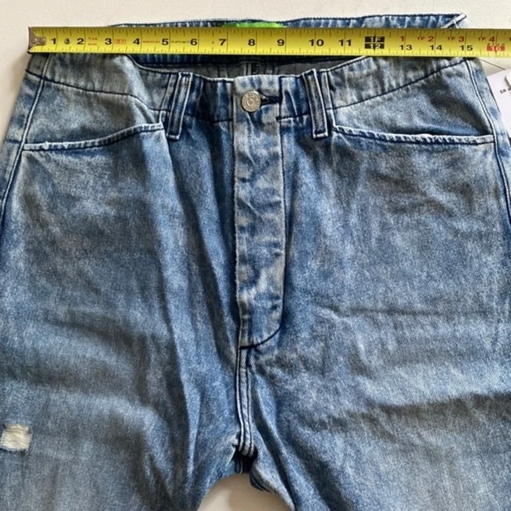 Free People x Sandrine Rose Womens Hi Waist Patch Jeans, Size‎ 27, NWT